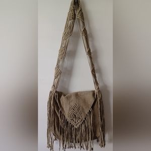 Ecote sage green suede purse